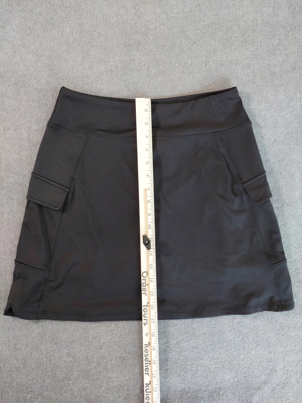 Reel Legends Black Cargo Performance Skort Petite Medium PM Active Utility - Picture 5 of 8